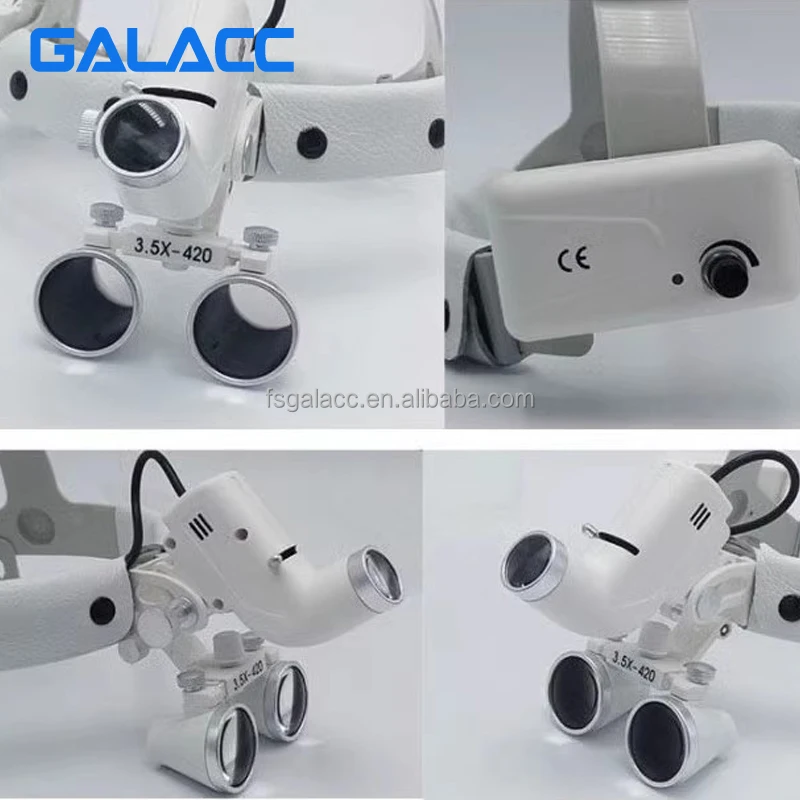 Good Quality 3.5x magnifying glasses Dental Ent Portable Rechargeable Doctor Head-mounted 3w Wireless Headlight