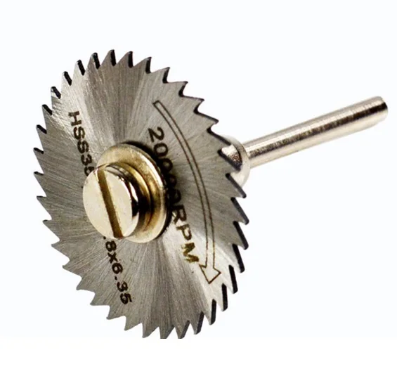 6Pcs Mini HSS Circular Saw Blade Rotary Tool For Dremel Metal Cutter Power Tool Set Wood Cutting