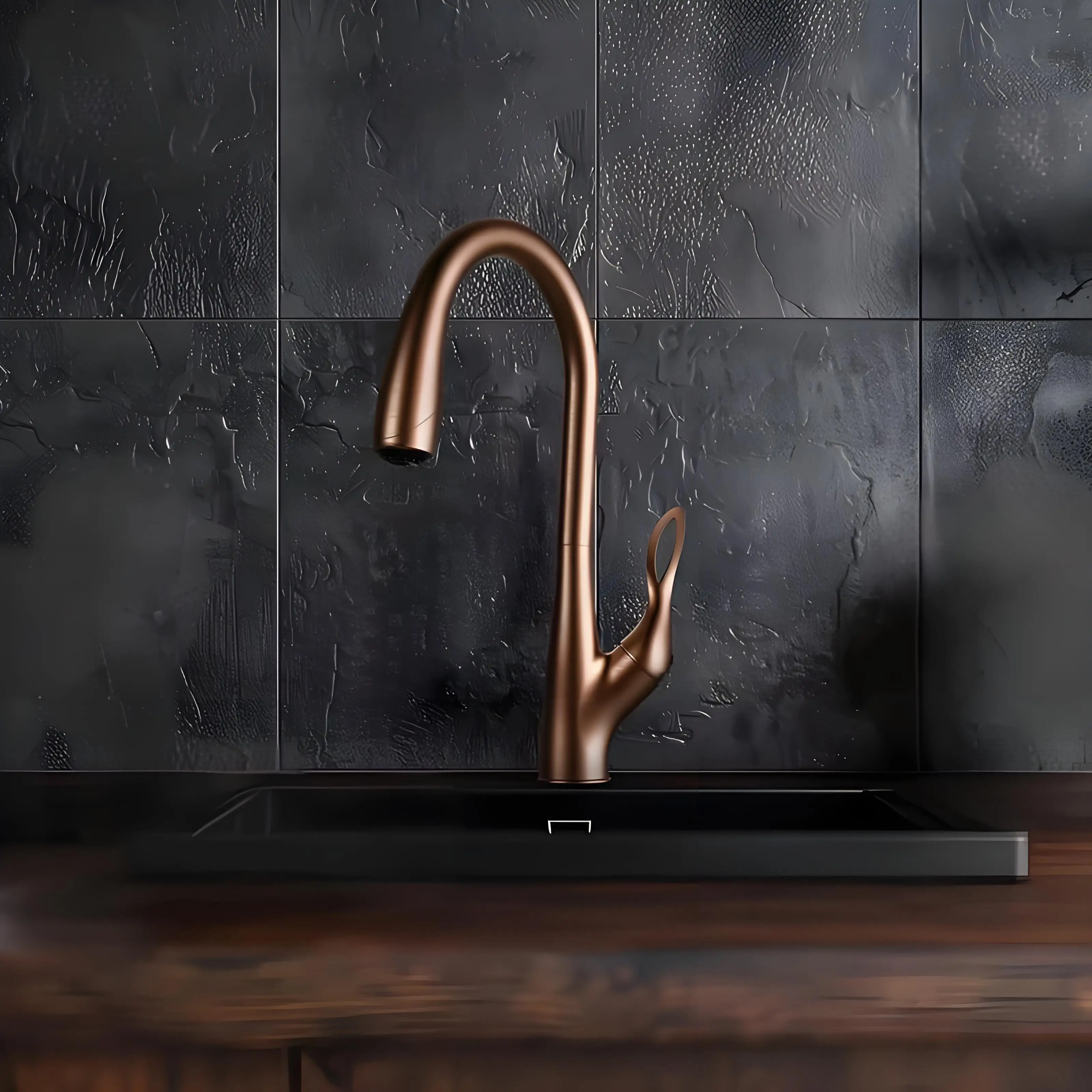 Кухонный смеситель воды Kaiping кран из латуни с гусиной шеей для