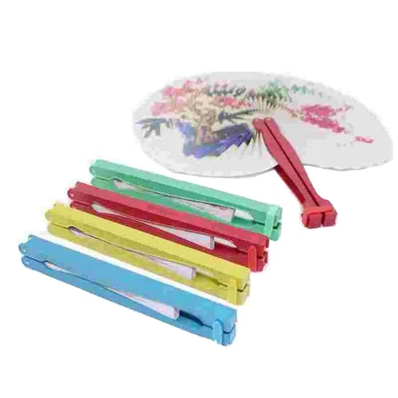 6 шт./лот китайский бумажный складной поддержки широкого сбыта липких обувей подошв восточные цветочное нарядное вентиляторы вечерние свадебные подароки сувениры домашний декор разные