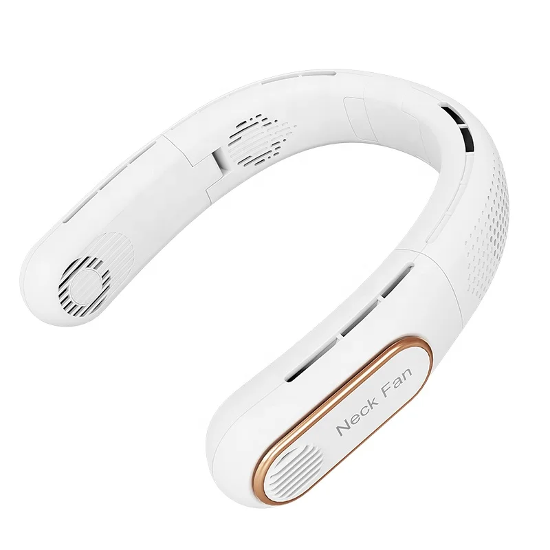 2023 Hanging Neck Fan Portable Outdoor Sports Wearable Fan Usb Rechargeable Mini Leafless Neck cooler