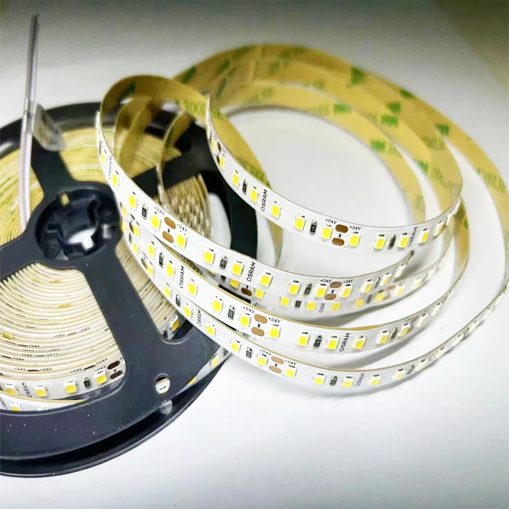 24v 12v 9.6W/Meter OS RAM LED Strip SMD2835 IP20/IP65 120leds per meter 100LM/W OS-RAM SMD 2835 LED HIGH quality led strips