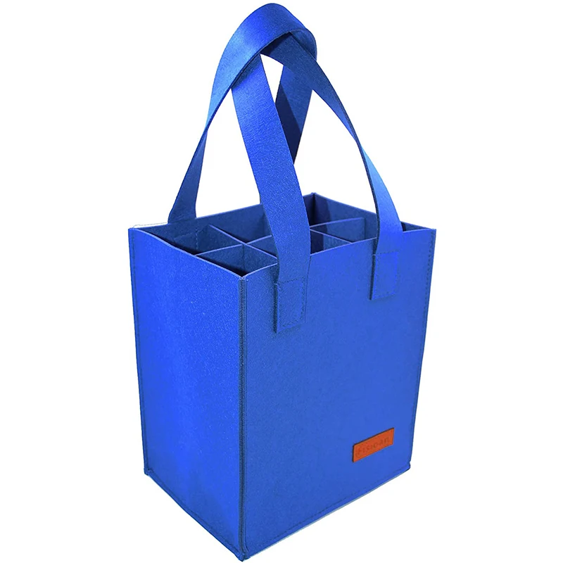 Складной дизайнерский холщовый фетровый винный мешок с красным виноградным узором для свадьбы, дня рождения и ужина, праздничные сувениры