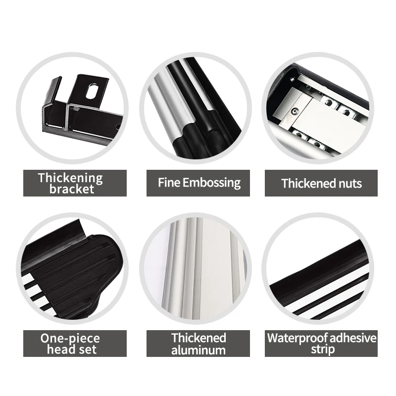 Factory Direct Sales Wholesale Auto Parts Aluminum Alloy Side Step Rustproof Running Board For Porsche Macan Cayenne