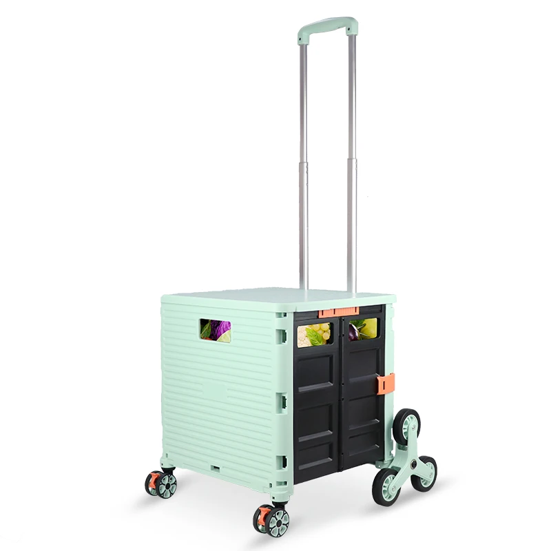 Baoyu Quick Cart Trolley Folding Climbing Stairs Cart Bags Foldable Heavy Duty Trolley