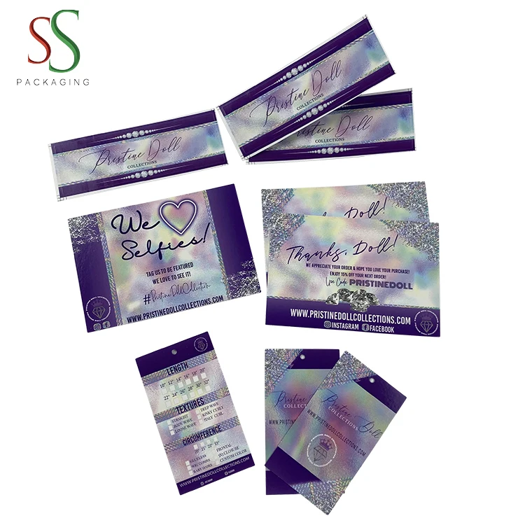 Hair Extensions Hang Tag Hair Wraps Hang Tags for Socks