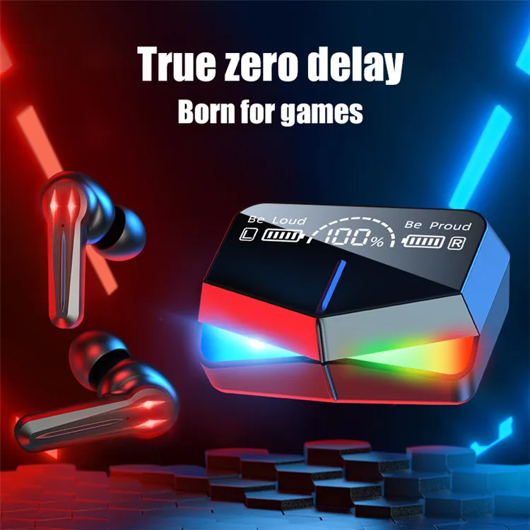 M28 Gaming Earbuds 65ms Low Latency Tws Earphones With Mic Bass Audio Sound Wireless Headset Mobile Phone Gamer Headphones