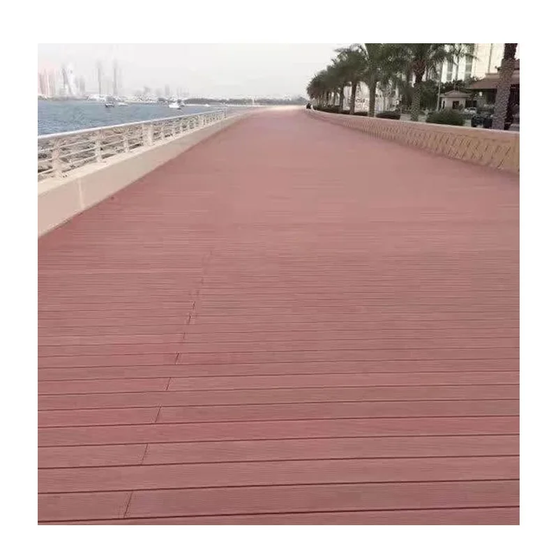 High Quality Outdoor Wood Plastic Composite Decking Wpc Decking Flooring for Hotel Wpc Board Decks