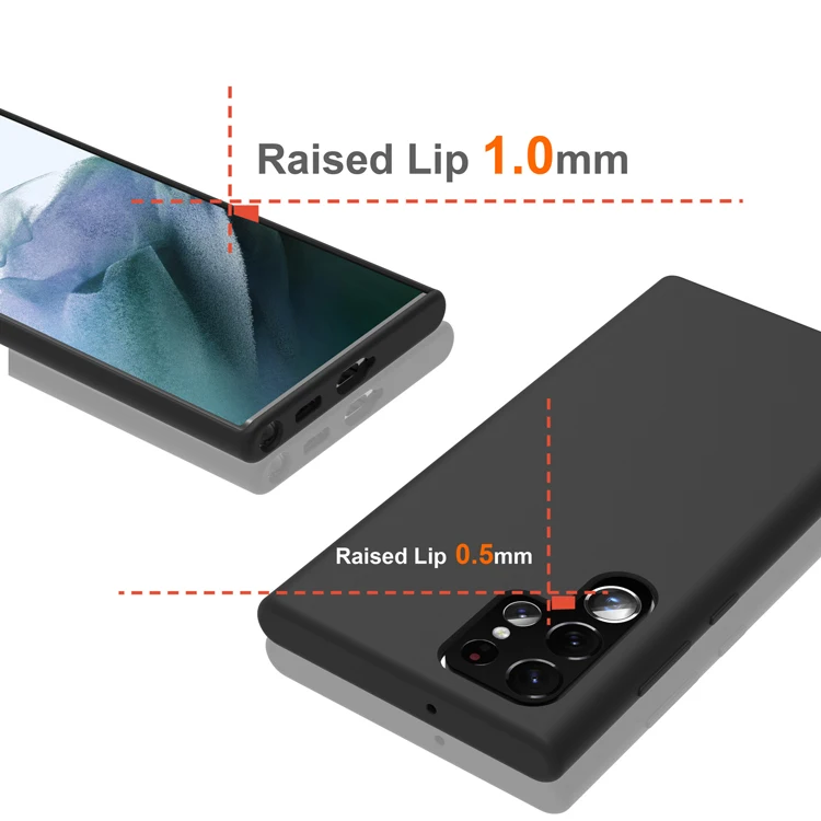 MRYES Wholesale Original Style Skin-friendly Feel Phone Cases Liquid PC Silicone Case For Samsung Galaxy S23 Ultra