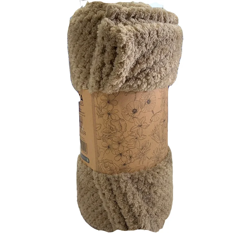 Factory Supply High Quality Blanket Single Side  Office Home Fabric Flannel Blanket