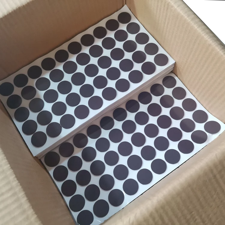 Amazon Hot Seller Magnet Sheet 0.8'x0.8'x0.08' round magnet 4/5' magnetic sheet