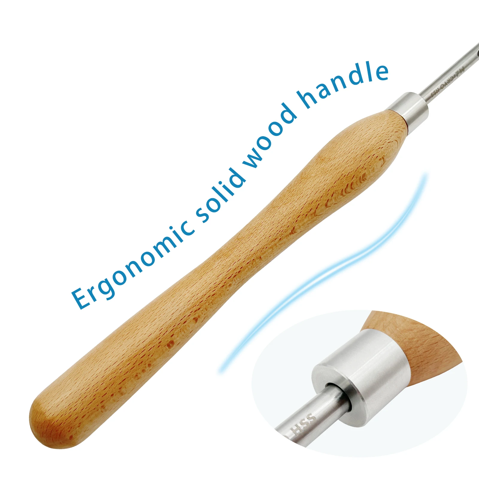 Carbide Wood Lathe Turning Tools 1/4 Inch M2 Cryo HSS Bowl Chisels Bowl Gouge