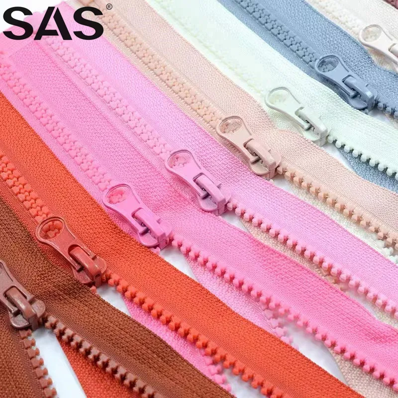 Аксессуары для шитья SAS с открытым концом двухсторонний Тип 3 #5 #8 # индивидуальная лента цветная пластиковая смола застежка-молния ткани