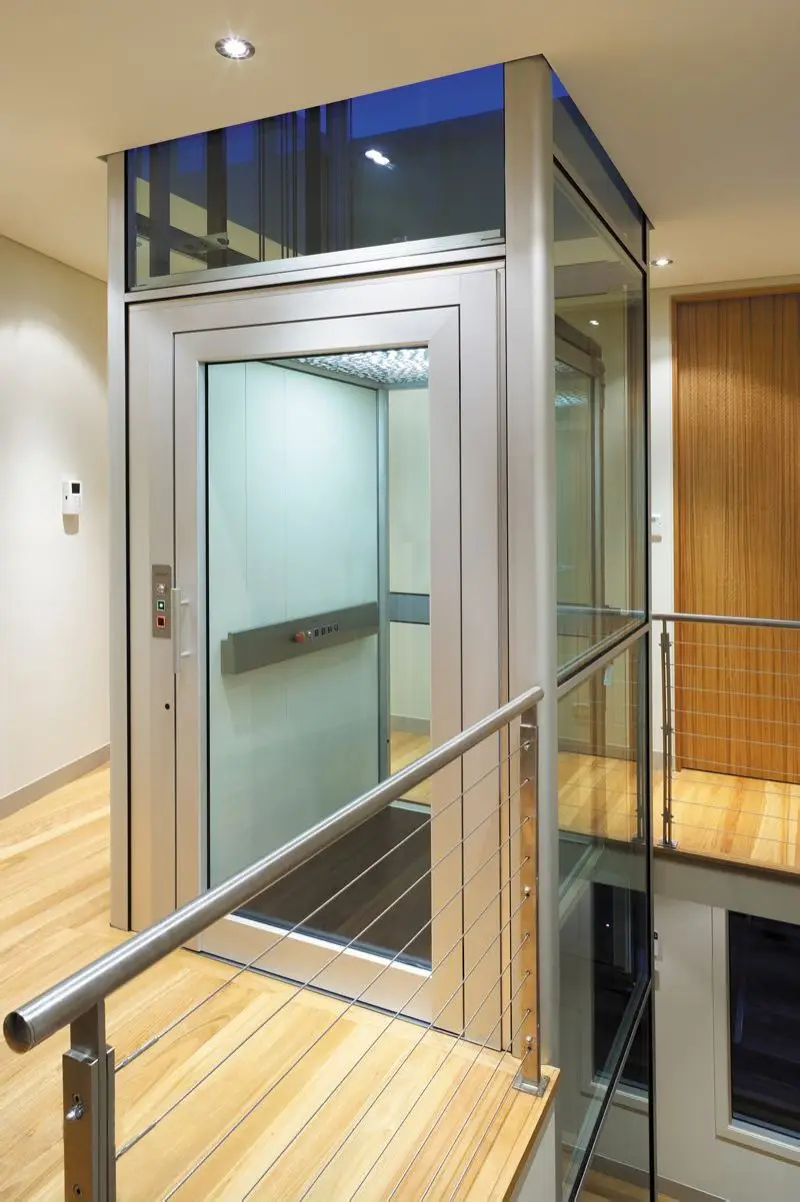 4M Disabled Private 4 Person Loft Hydraulic Wheelchair Elevator Lift Passenger Round Glass 2 Floor Hous Elevator
