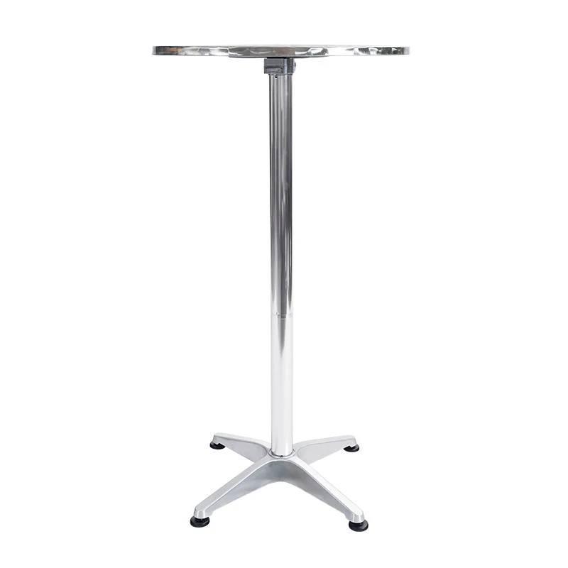 Height adjustable aluminum Restaurant Folding Height Bar Table