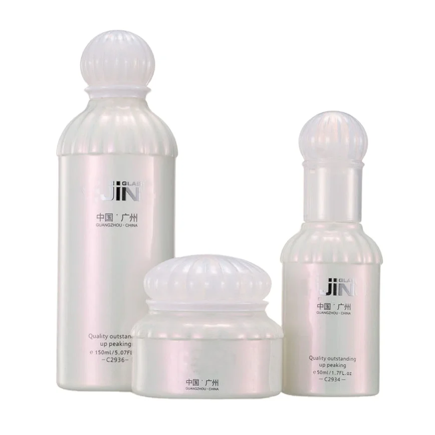 hand cream pump bottle and jar