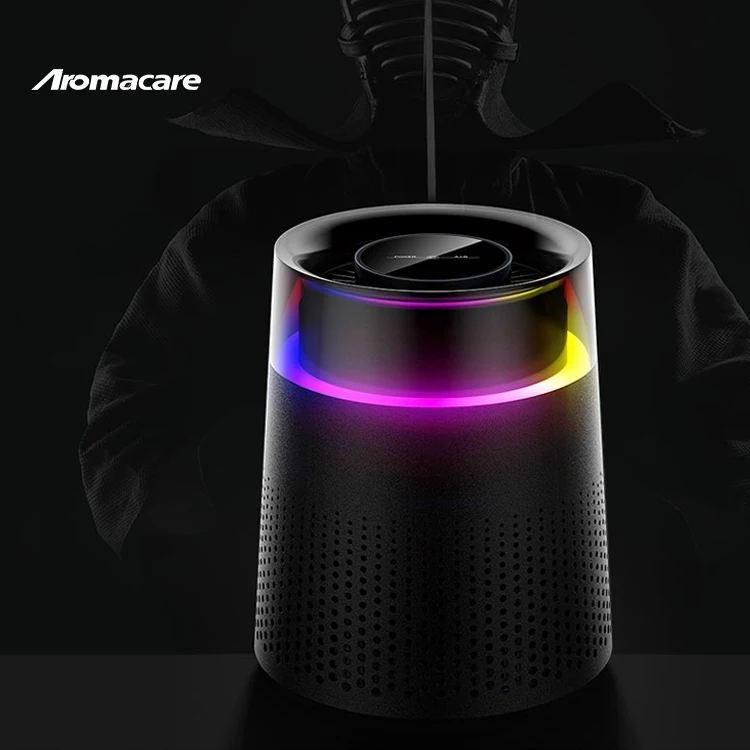 Aromacare Low Noise Quality Monitoring Small Portable Usb Desktop Air Purifier For Home Bedroom