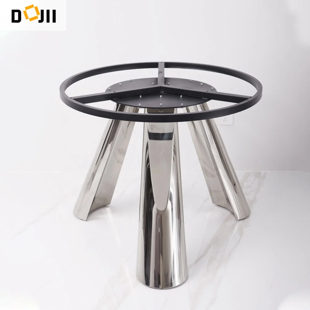 Light British Style Family Dining Table and Chairs Rotating Table Multi-Person Dining Desk Chair For Villa Living Room Hotel