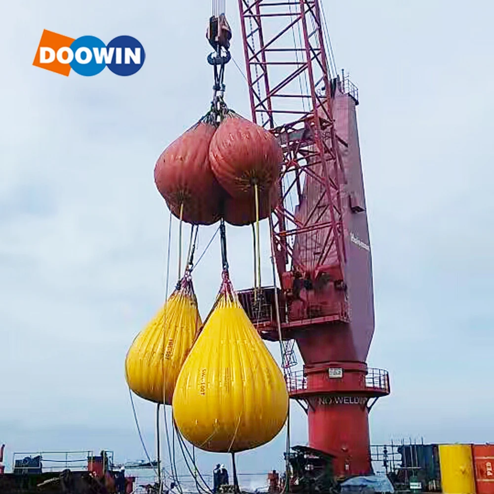 Offshore Crane And Davit Load Test Water Bag Water Bags For Rescue Boat Test