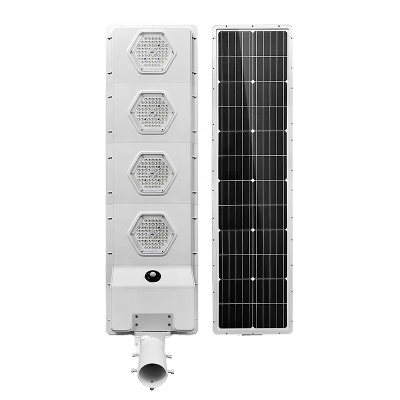 Outdoor Solar Lamp 4 Light Mode Waterproof Motion Sensor Garden Lighting Aluminum Solar Street Light