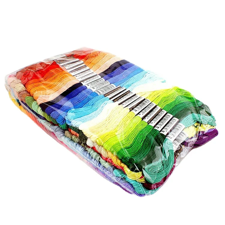 manufacturer customize 40s2 spun 100% polyester yarn cross stitch thread