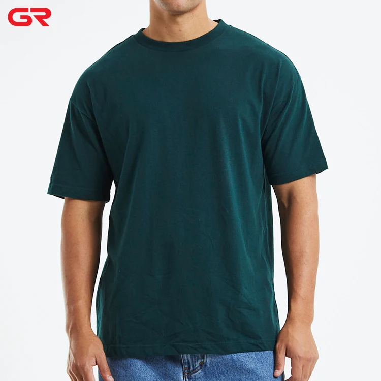 Factory Direct Price Round Neck Drop Shoulder High Quality T Shirt 100 Cotton Plain Custom Oversized Blank T-shirt
