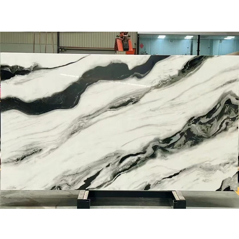 YDSTONE Artificial Stone Panda White Nano Glass Interior Decoration Nano Glass Slabs and Tile