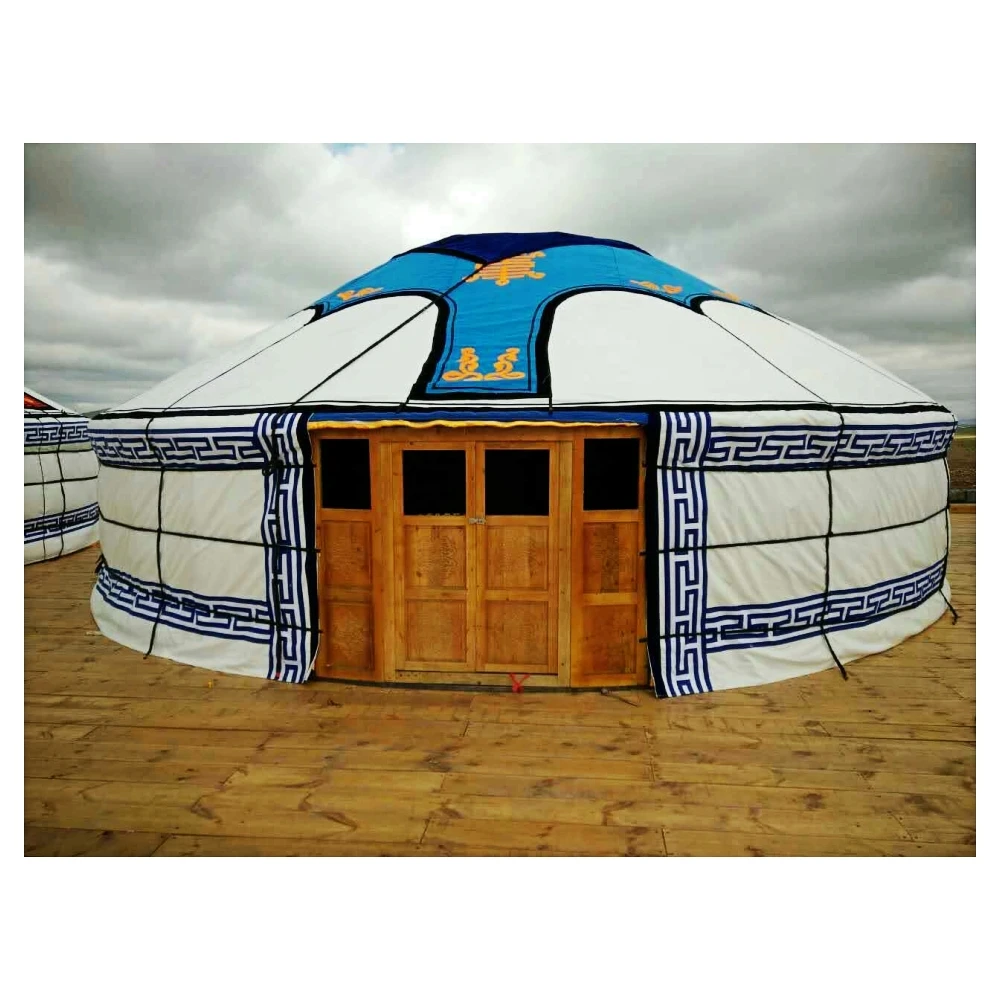 Outdoor Waterproof Steel Frame Camping Tent Mongolian Ger Yurt