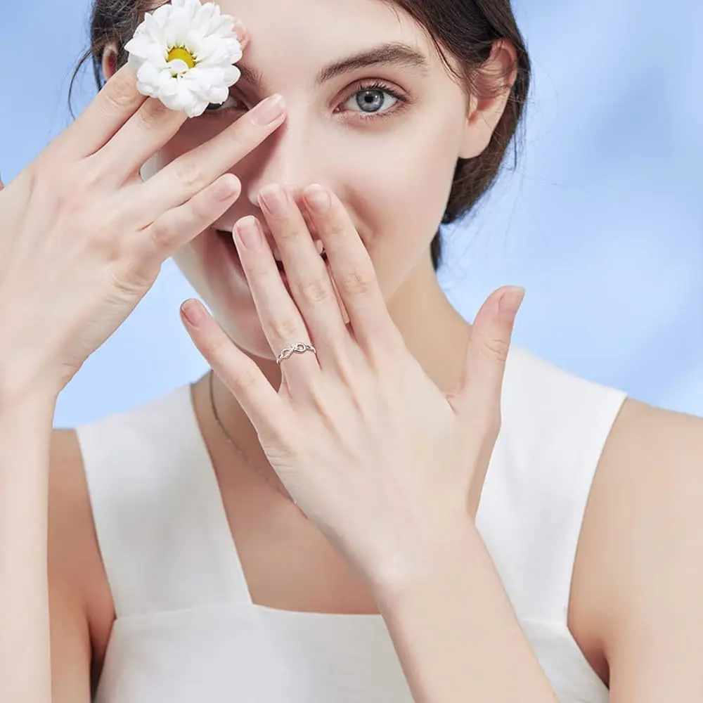 Fashion 925 Silver Faith Hope Love Cross Ring Purity True Love Adjustable Cross Wrap Ring Christian Jewelry Gift for Women