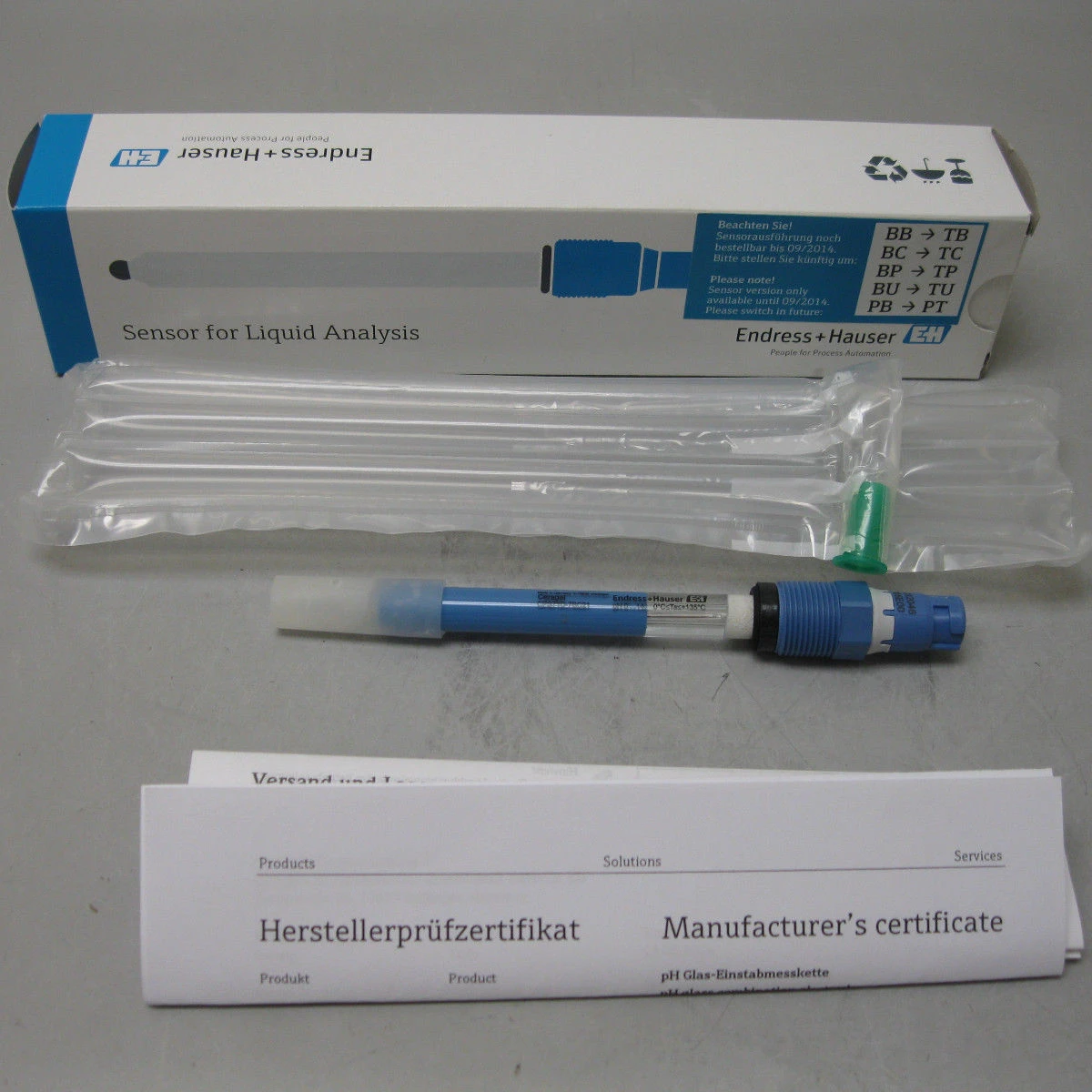 E + H цифровой рН ceragel Cps71d Memosens стеклянный электрод