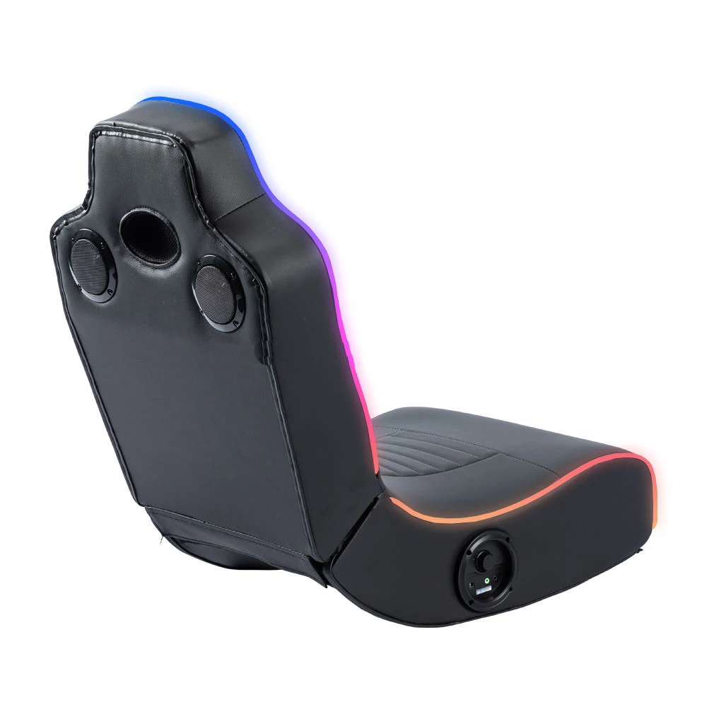 Computer Pc Racing With Massage Feature Convertible Foldable Made Metal Base High End Leather Soft Sponge Cushion Gaming Chair