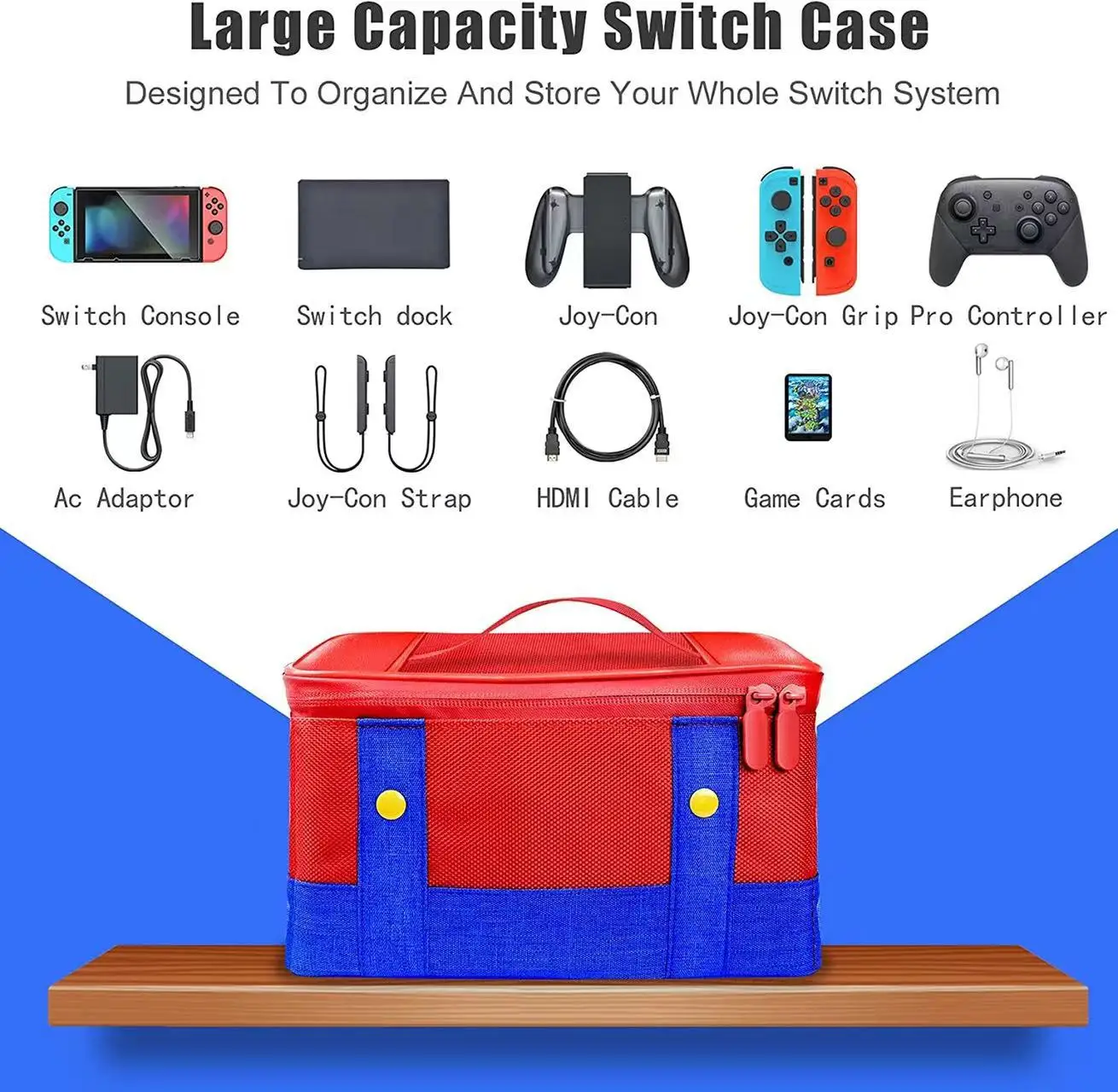 New product high capacity switch game case game console protection bag