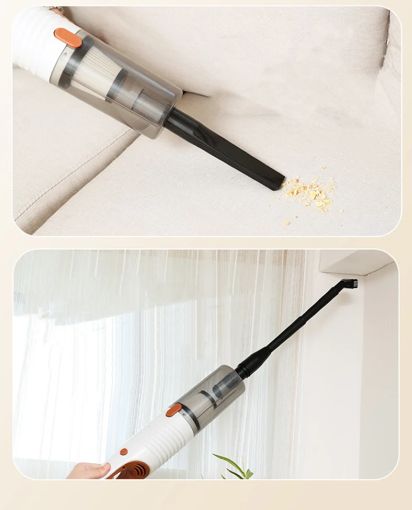 Household Vacuum Wet and Dry Cleaner Small Hand-held Push-rod Large Suction Powerful Vacuum Cleaning Machine