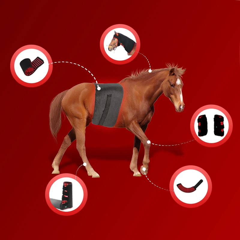 Infrared Red Light Therapy Horse Pad Red Horse Blankets Equine Light Therapy Horse Rug For Animal