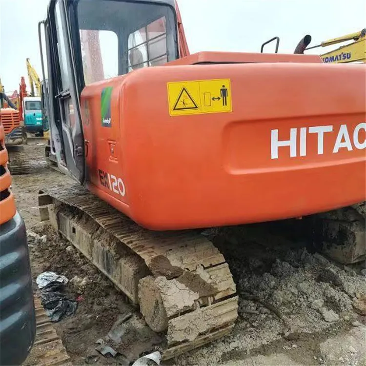 Used Hitachii Ex120 12 ton hydraulic Crawler Excavator with good condition cheap for sale