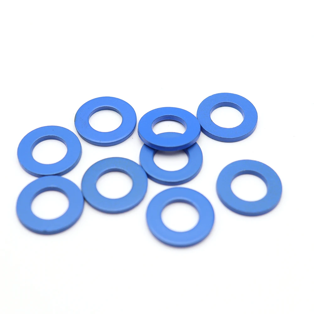 Изготовленная на заказ структурная astm f436 f436m xylon blue ptfe прочная оцинкованная металлическая плоская шайба для шестигранного болта B7