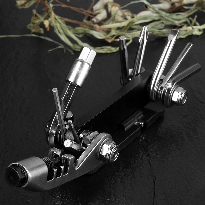 14 in1 Multi-Functional Factory Price Hot Selling OEM Portable Multi Function Tool Bicycle Tools Repair Camping Tool