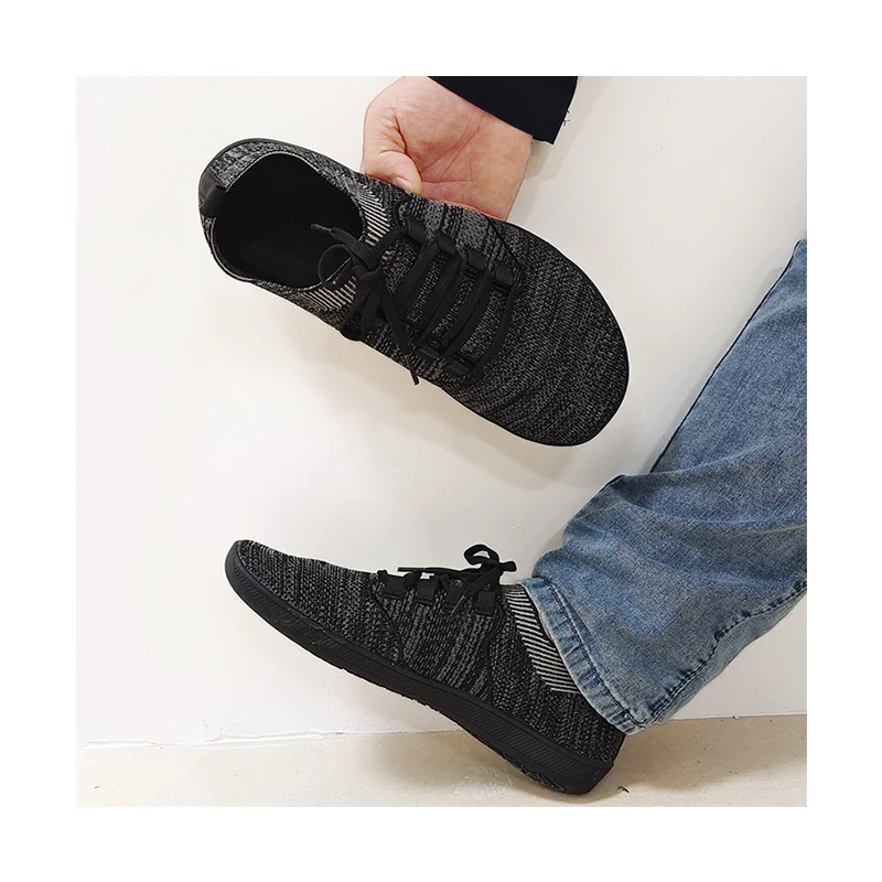 Non slip lightweight breathable weight lifting barefoot minimalist wide toe box shoes
