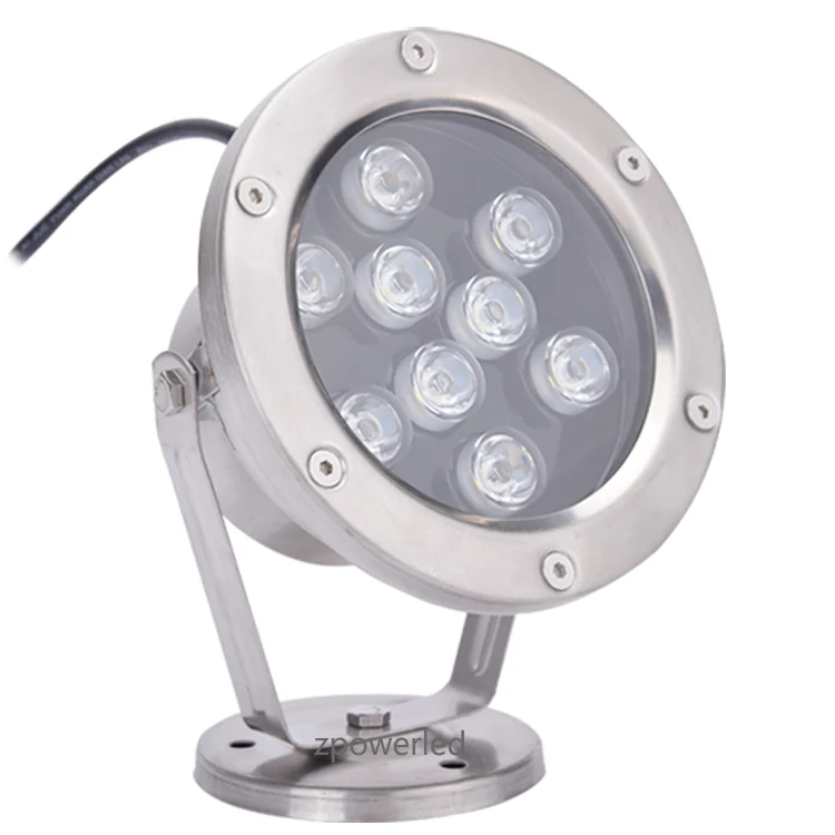 Multi Color Change Waterproof IP68 Stainless Steel DC24V DMX RGB LED Fountain Lights