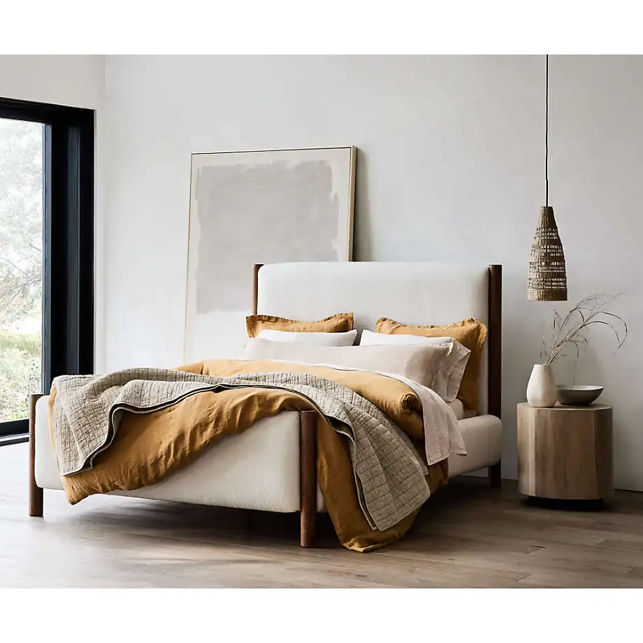 Customized luxury flax linen bedding linen duvet bedspreads set quilted duvet bedding set comforter sets bedding luxury