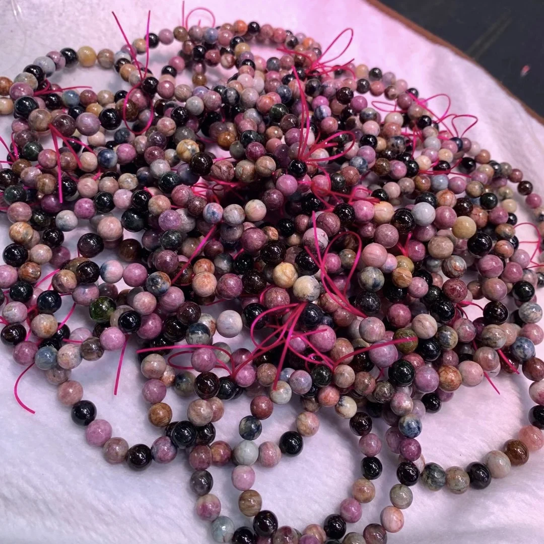 Factory Wholesale Nature Brazil Tourmaline Beads Bracelets Fine Quality Bracelet for Women