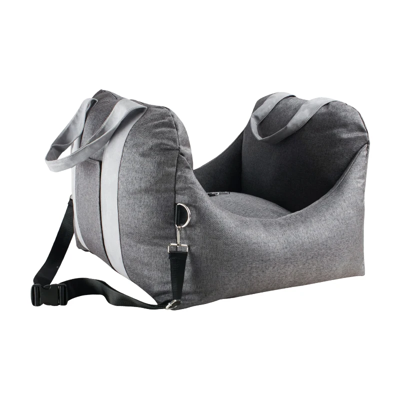 Hot sale breathable cover remove antiskid bottom fast delivery dog car booster seat in stock
