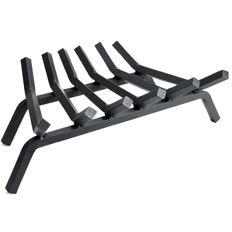 JH-Mech Fireplace Log Grate Iron Powder Coating Fire Grate Fireplace Accessories