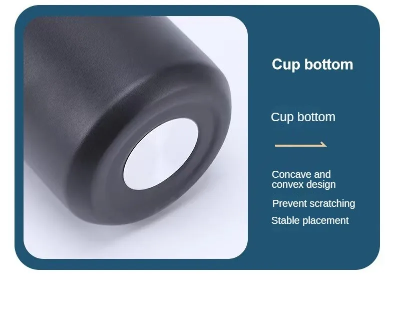500ml Tumbler Handle Custom Water Bottle Sports Design Style Hot Cold Thermal Insulation Personalized