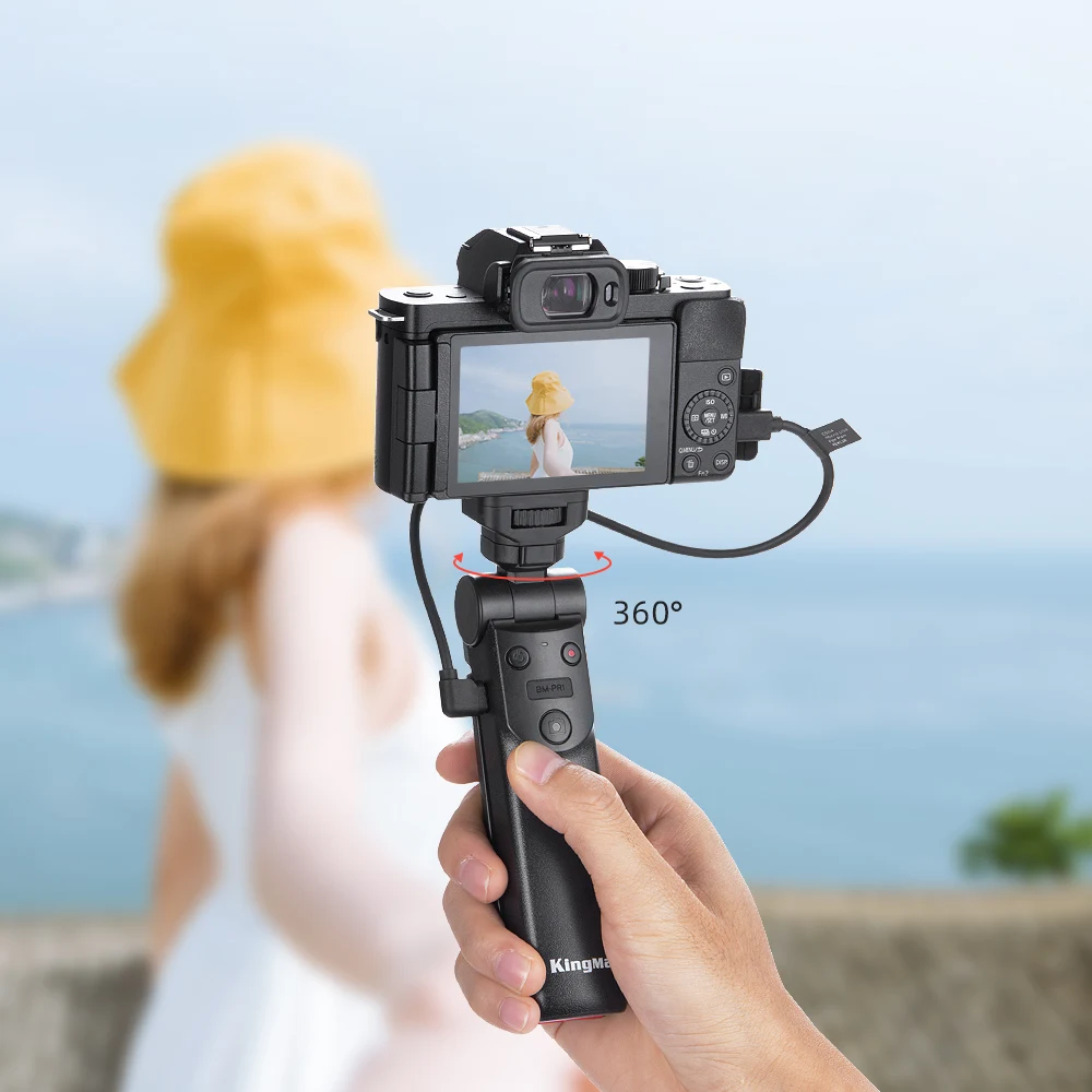 KingMa Mini Portable Shooting Grip Vlog Camera Grip for Vlogger and Video Ideal for Vlogging Pan Camera