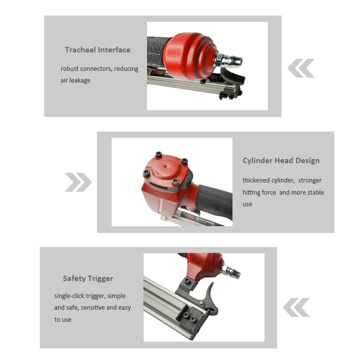 WISDOM Cheap Price Framing Nailer F30G Air Nailer 10-30mm Pneumatic Stapler Gun for Wood Carpentry