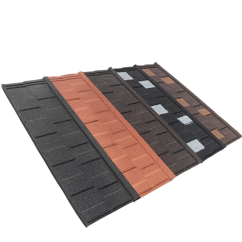 New Release Metal Shingles Sheet Roofing Milano Stone Coated Metal Roof Tile
