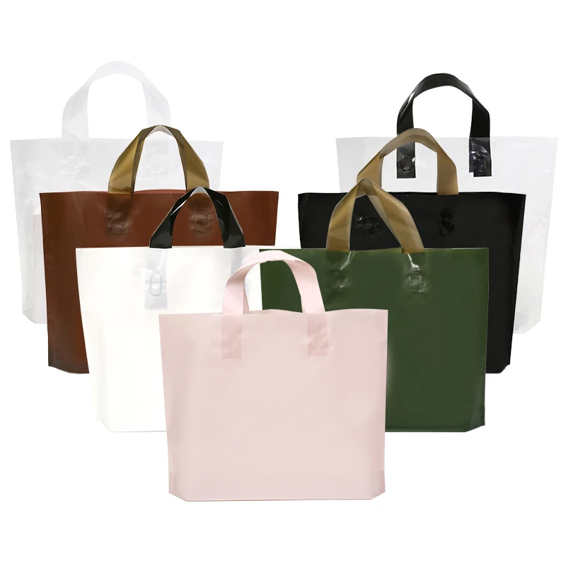 custom printed plastic shopping bags packing bag for own logo