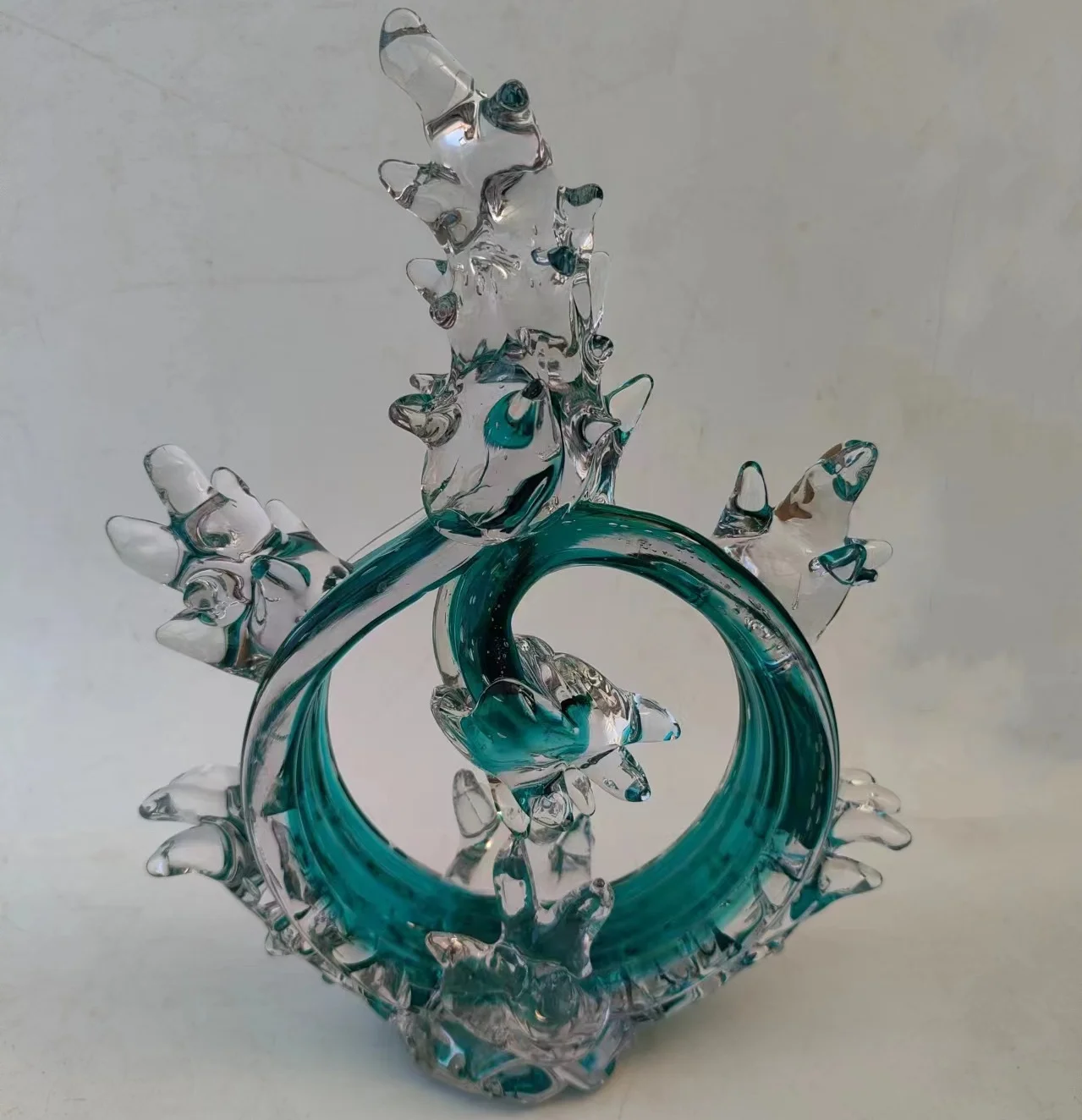 Light Luxury Modern Colored Murano Arts Crafts Decoration Glass Fortune Tree Housewarming Gift Hotel Tabletop Cabinet Art Home