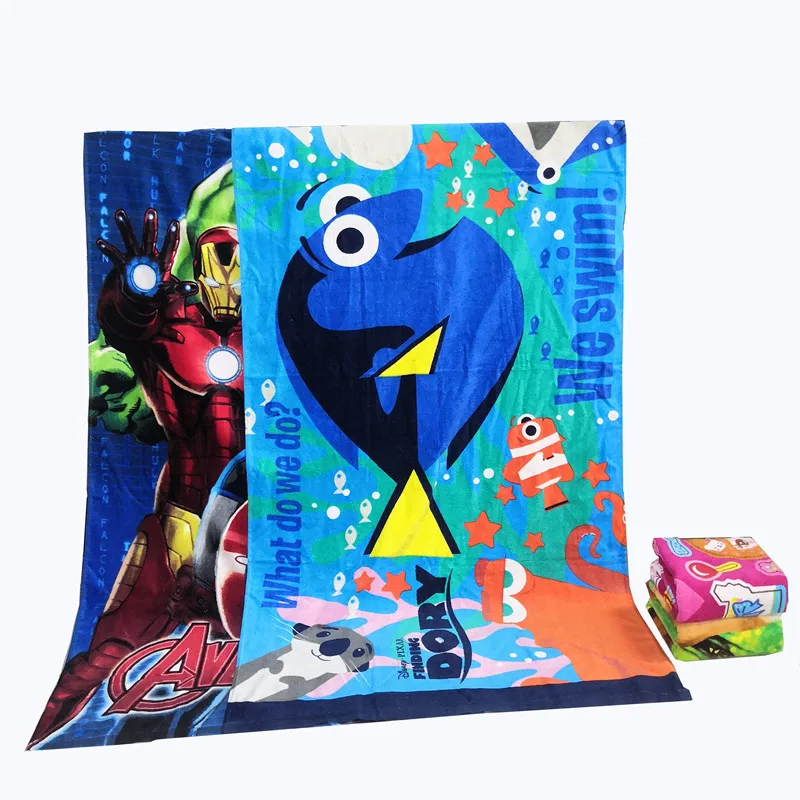 
pure cotton cut velvet bath towel foreign trade full edition active printing bibulous towel adult custom A class beach towel 